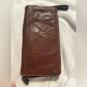 Vintage Fossil passport wallet